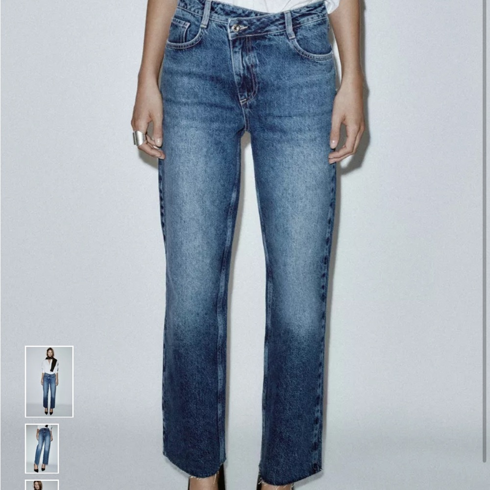 Zara cross over jeans size 10